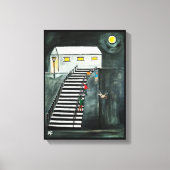 Onnodige stappen schilderij van Alfred Fox Canvas Afdruk (Voorkant)