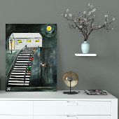 Onnodige stappen schilderij van Alfred Fox Canvas Afdruk