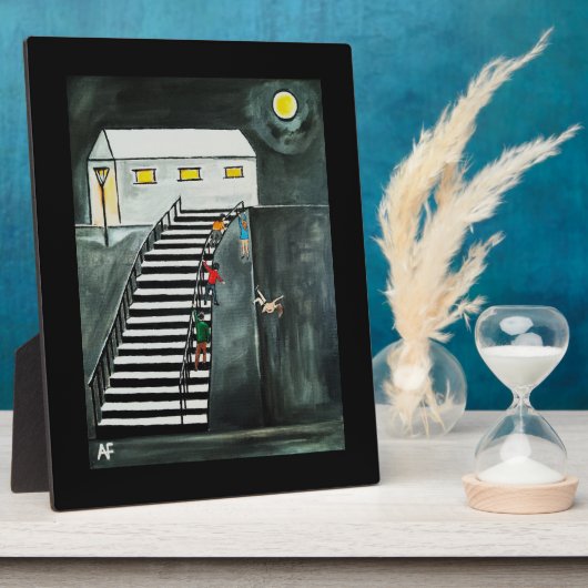 Onnodige Stappen Schilderij van Alfred Fox Fotoplaat (Zijkant)