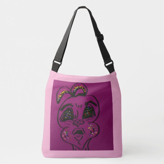 Onnozele Konijn Crossbody Tas (Voorkant)