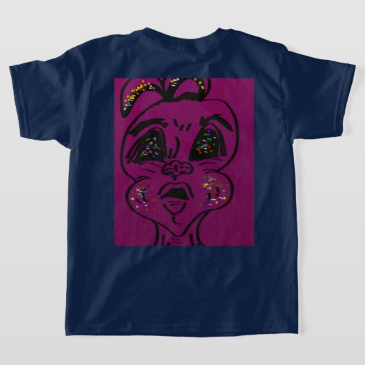 Onnozele Konijn  T-shirt (Laag Achter)