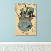 Onoe Kikugoro III - toneelspeler circa 1824-1830 Canvas Afdruk (Insitu (Houten vloer))