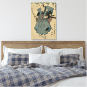 Onoe Kikugoro III - toneelspeler circa 1824-1830 Canvas Afdruk (Insitu (Slaapkamer))