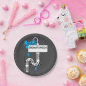 Onomatopee creatief schrijven of poëzie papieren bordje (Feest)