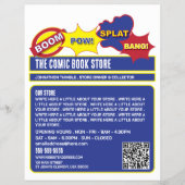 Onomatopeia Design - Stripwinkel / verzamelaar Flyer (Voorkant)