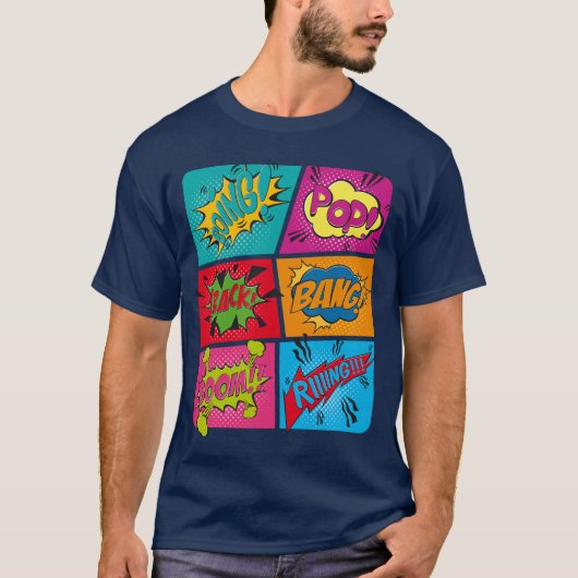 onomatopoeia design t-shirt (Voorkant)