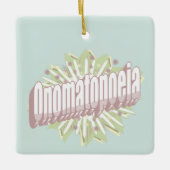 Onomatopoeia Explosion English Language Keramisch Ornament (Voorkant)