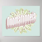 Onomatopoeia Explosion English Language Poster (Voorkant)