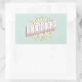 Onomatopoeia Explosion English Language Rechthoekige Sticker (Tas)