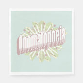 Onomatopoeia Explosion English Language Servet (Voorkant)