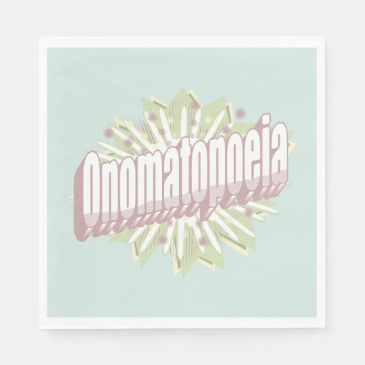 Onomatopoeia Explosion English Language Servet (Voorkant)