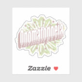 Onomatopoeia Explosion English Language Sticker (Vel)