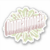Onomatopoeia Explosion English Language Sticker (Voorkant)