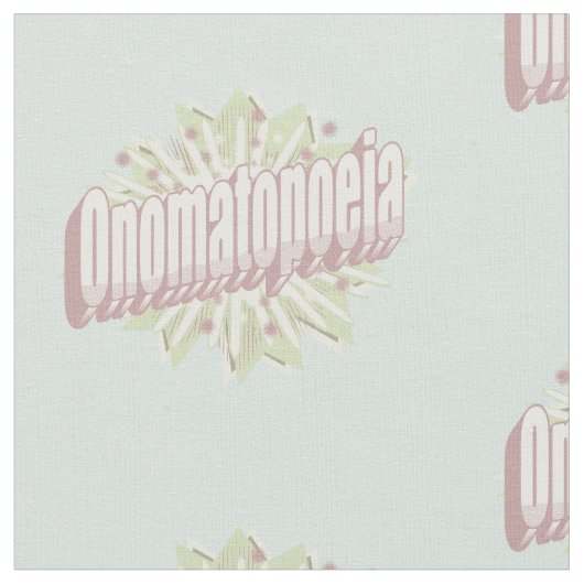 Onomatopoeia Explosion English Language Stof (Close Up)