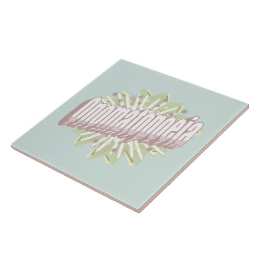 Onomatopoeia Explosion English Language Tegeltje (Zijkant)