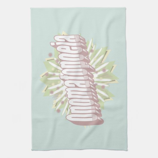 Onomatopoeia Explosion English Language Theedoek (Verticaal)