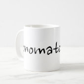 onomatopoeia koffiemok (Voorkant links)