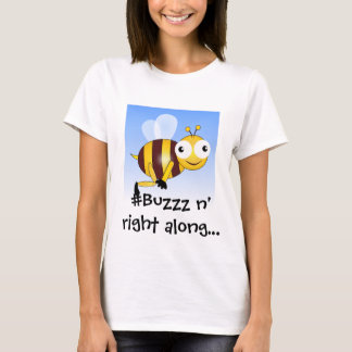 Onomatopoeia woordbuzzz, ruis voor bijen t-shirt