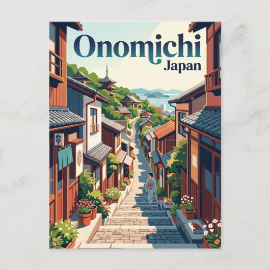 Onomichi Alley Japan Briefkaart (Voorkant)