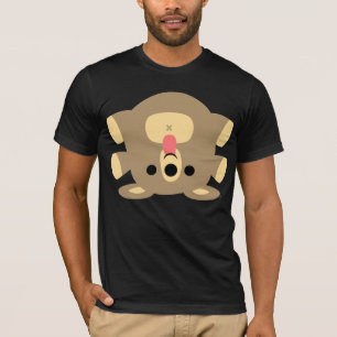 Onomkeerbaar Cartoon Beer T-shirt