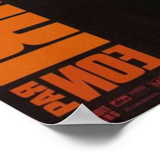 onomkeerbaar poster (Hoek)