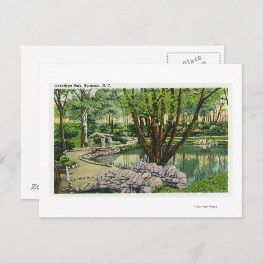 Onondaga Park Scene Briefkaart (Voorkant / Achterkant)