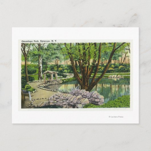 Onondaga Park Scene Briefkaart (Voorkant)