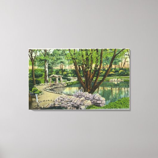Onondaga Park Scene Canvas Afdruk (Voorkant)