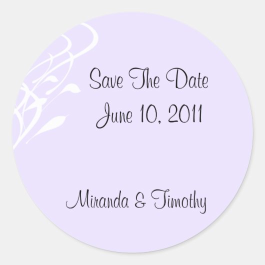 Ononderbroken/licht kalender sparen de datumzegels ronde sticker (Voorkant)