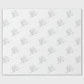 Ononderbroken lijn voor vorkheftruck cadeaupapier (Vlak)