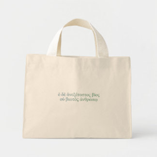 Ononderzochte levensduur mini tote bag
