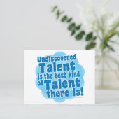 Onontdekt Talent Briefkaart (Staand voorkant)