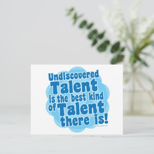 Onontdekt Talent Briefkaart (Staand voorkant)
