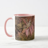 Onontdekt territorium - gebladerte in roze en brui mok (Links)