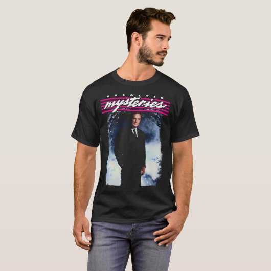 Onopgeloste mysteries - Robert Stack T-shirt (Voorkant volledig)