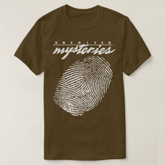 Onopgeloste mysteries t-shirt (Design voorkant)