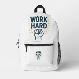 Onophoudelijk streven naar grootheid bedrukte rugzak