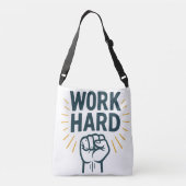 Onophoudelijk streven naar grootheid crossbody tas (Achterkant)