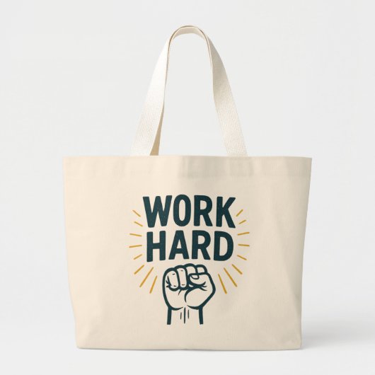 Onophoudelijk streven naar grootheid grote tote bag (Voorkant)