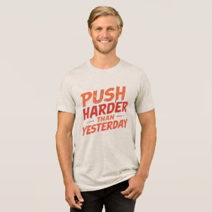 Onophoudelijke vooruitgang Tri-Blend shirt