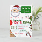 Onorthodoxe kerstfeestuitnodigingen kaart (Staand voorkant)