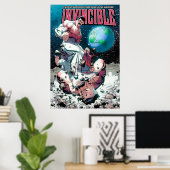 onoverwinnelijk komisch man poster (Thuiskantoor)