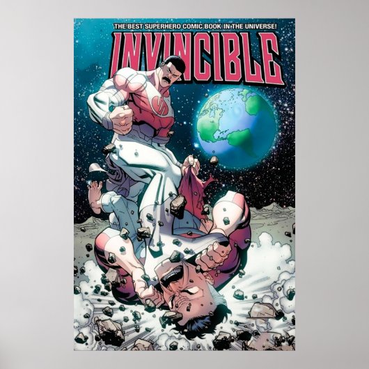 onoverwinnelijk komisch man poster (Voorkant)