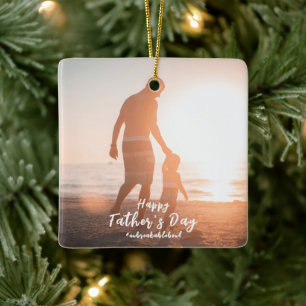 Onoverwinnelijke Band Tussen Vader En Zoon Vaderda Keramisch Ornament