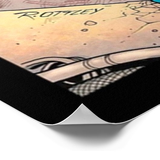 onoverwinnelijke cartoon poster (Hoek)