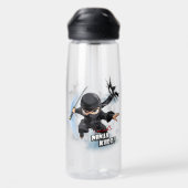 Onoverwinnelijke Ninjakinderen | 740ml Waterfles (Achterkant)
