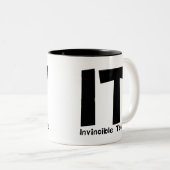 onoverwinnelijke techniek tweekleurige koffiemok (Voorkant rechts)