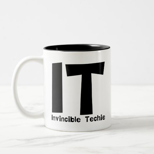 onoverwinnelijke techniek tweekleurige koffiemok (Links)