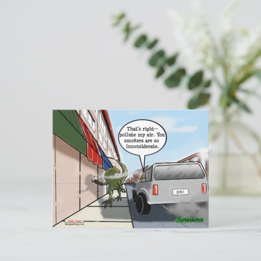 Onoverwogen roker? briefkaart (Staand voorkant)