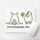 Onoverwogen schapenhouderij muismat (Met muis)